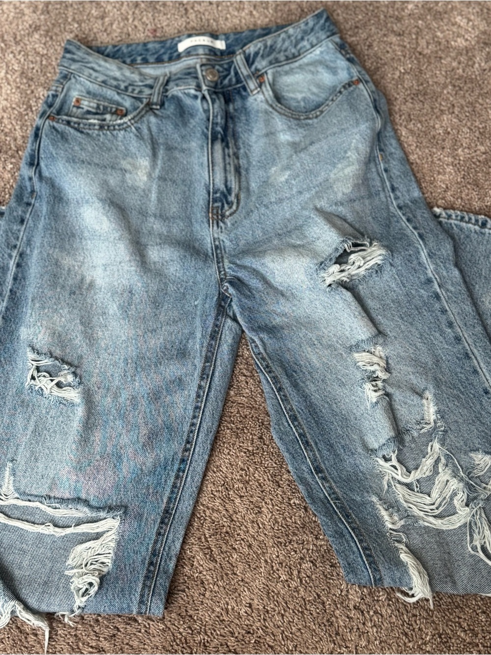 PacSun Light Blue Distressed Boyfriend Jeans